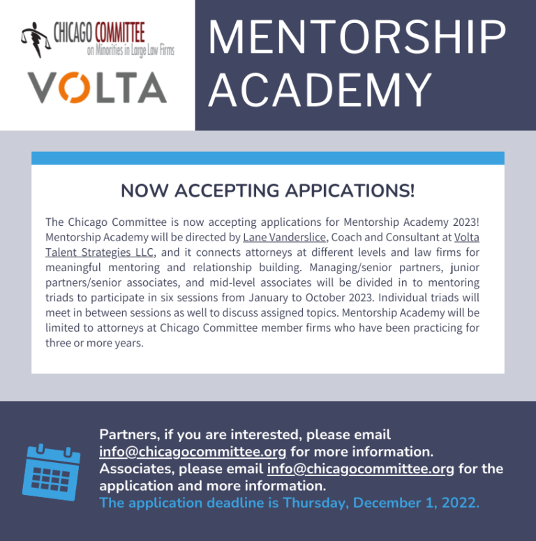 Now Accepting Applications for Mentorship Academy! – Chicago Committee